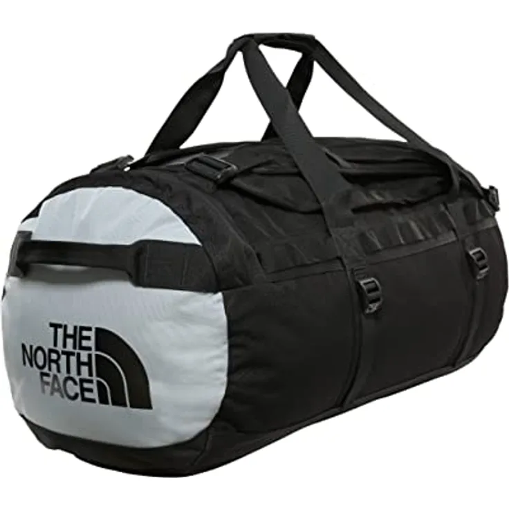 The North Face - Gilman Duffel - Strapazierfähige Base-Camp-Tasche mit Schultergurten, Schwarz/Mittelgrau, M, 71L