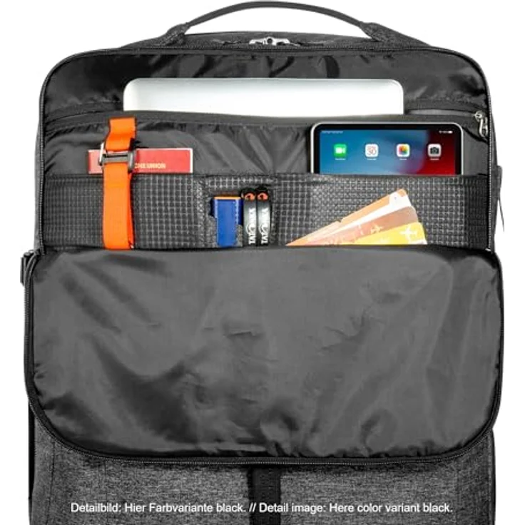 Tatonka Travel Roller 90, Koffer mit 90 l Volumen, grün, zwei Rollen, kompressionsriemen, innovativer Raumteiler, Tragegriff – Bild 4