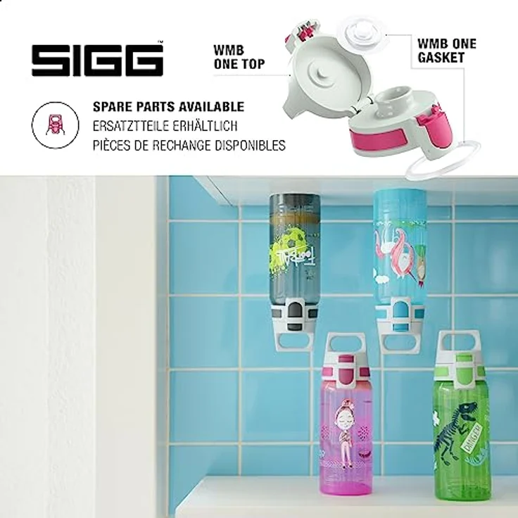 Sigg Kinder VIVA ONE Hearts, 0.5 L, Polypropylen, BPA Frei Trinkflasche – Bild 4