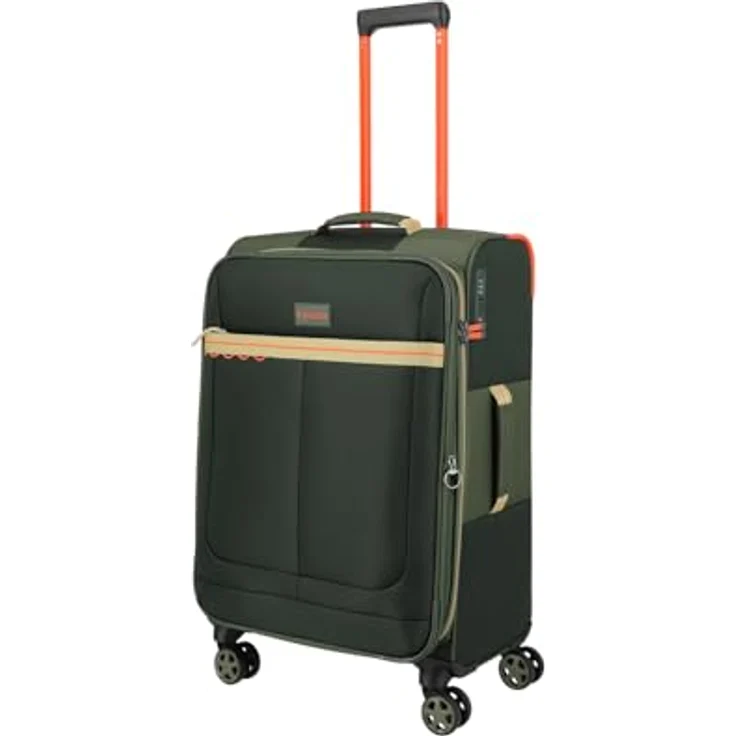 Travelite Weichschalenkoffer Color Craze M, mittelgroßer Reisekoffer mit TSA Kombinationsschloss, Dehnfalte, 4 Doppelrollen, 43 x 66 x 28/32 cm, 3,0 kg, 61–66 L – Bild 1