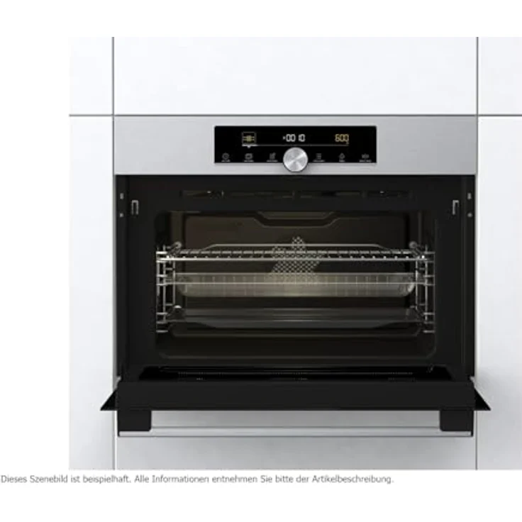 Gorenje BCM4547A10X, Kompakt-Kombi-Backofen mit Mikrowelle, Einbau, Edelstahl – Bild 2