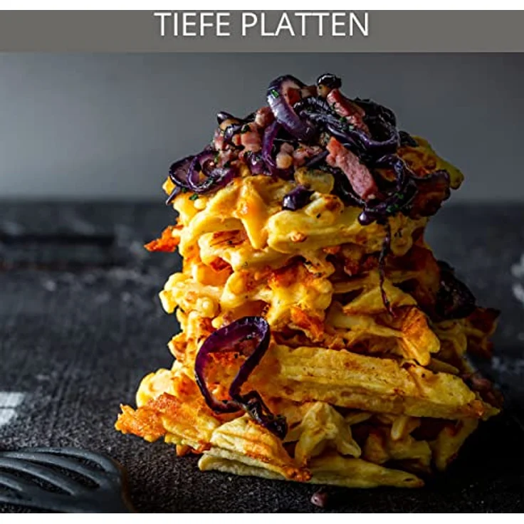 Krups FDK252 Waffeleisen | 2 dicke Waffeln | Antihaftbeschichtung | tiefe Platten | vertikale Verstaufunktion | Kabelaufbewahrung | wärmeisolierter Griff | Schwarz – Bild 5