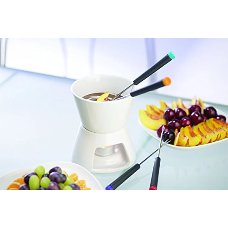 Kitchen Craft Schokolatenfondue-Set mit 4 Gabeln – Bild 6