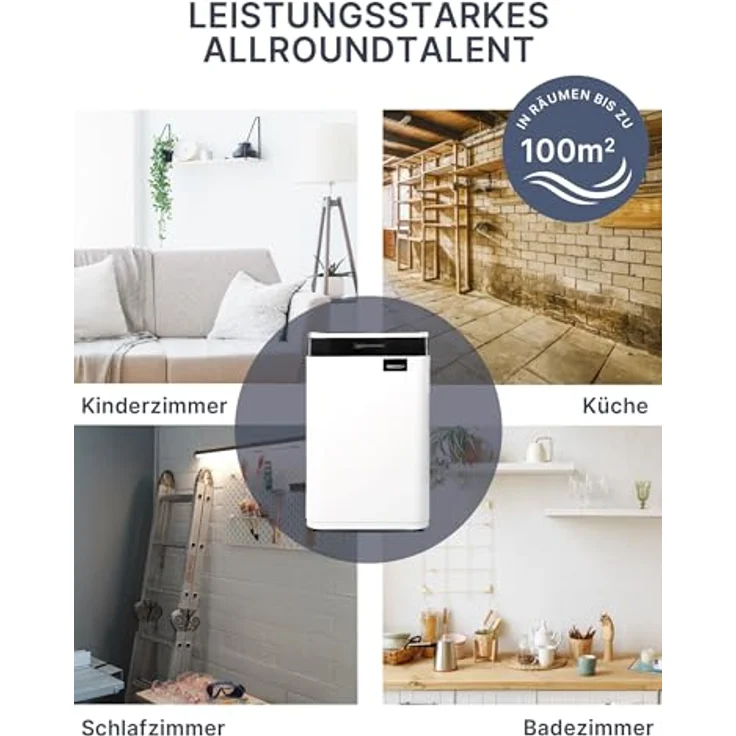 Comedes Demecto 30 eco WiFi – Luftentfeuchter Bautrockner (max. 25 Liter / 24h) für Räume bis zu 100m² / 230m³, App-fähig – Bild 2