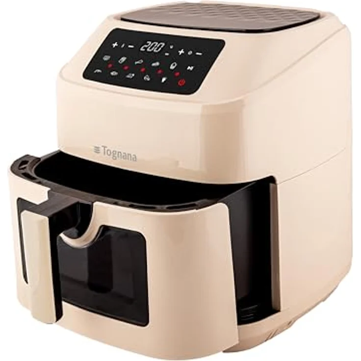 Tognana Iridea Heißluftfritteuse, 9,2 L, digitales Display, multifunktional, Champagner – Bild 3