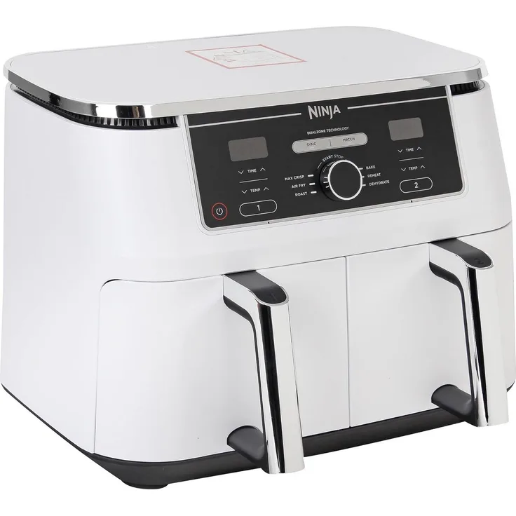NINJA Foodi MAX Dual Zone Heißluftfritteuse, 6-in-1 mit 9,5 Litern und Backfunktion, herausnehmbarer Behälter