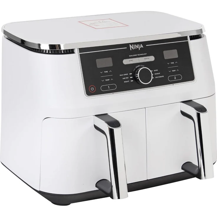 NINJA Foodi MAX Dual Zone Heißluftfritteuse, 6-in-1 mit 9,5 Litern und Backfunktion, herausnehmbarer Behälter