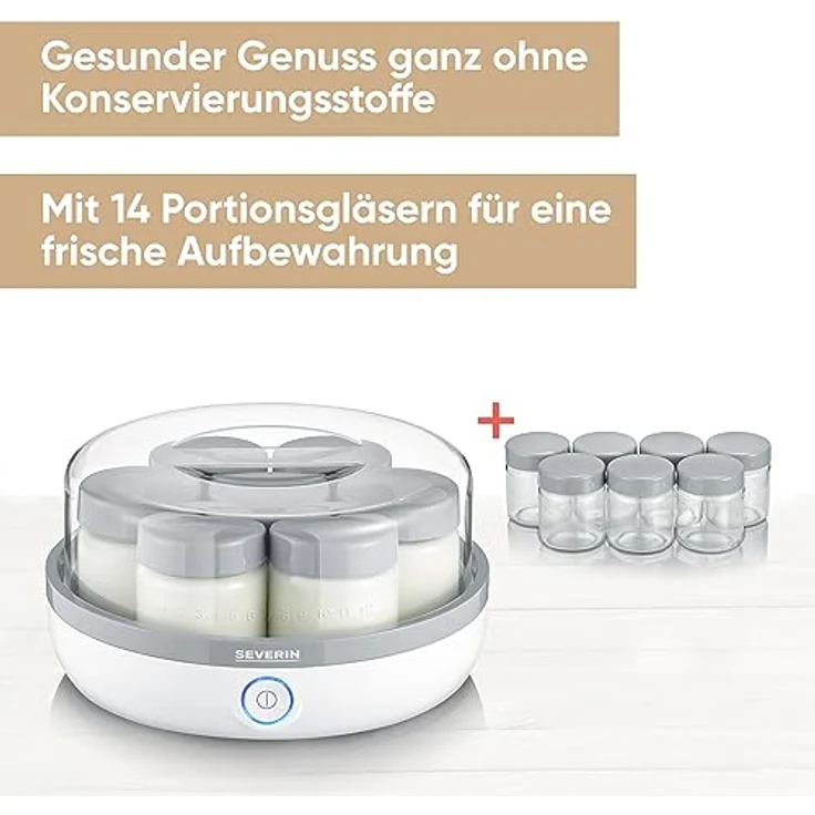 Severin 3520 Joghurtbereiter Weiß, Grau – Bild 2