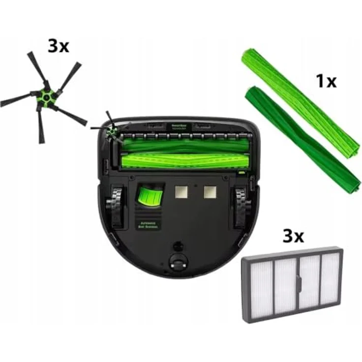 ROSFIX Servicekit Ersatzteil Set für Saugroboter – 8-teilig, 2 Gummiwalzen, 3 HEPA-Filter, 3 Seitenbürsten, kompatibel mit iRobot Roomba S9 (9150) und S9+ (9550) – Bild 9