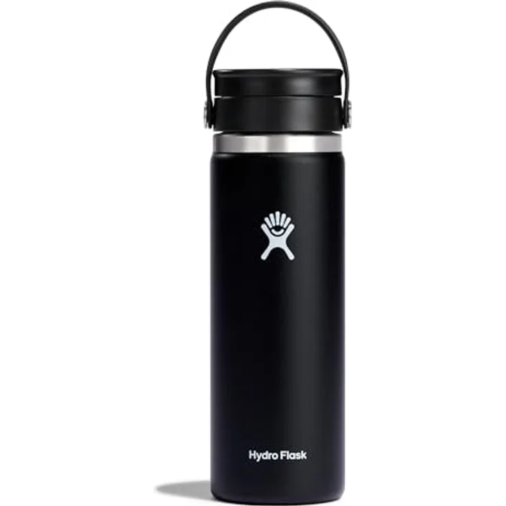 Hydro Flask Coffee Flask 591 ml Vakuumisolierter Edelstahl-Thermos Auslaufsicher Flex-Trinkdeckel, Schwarz – Bild 1