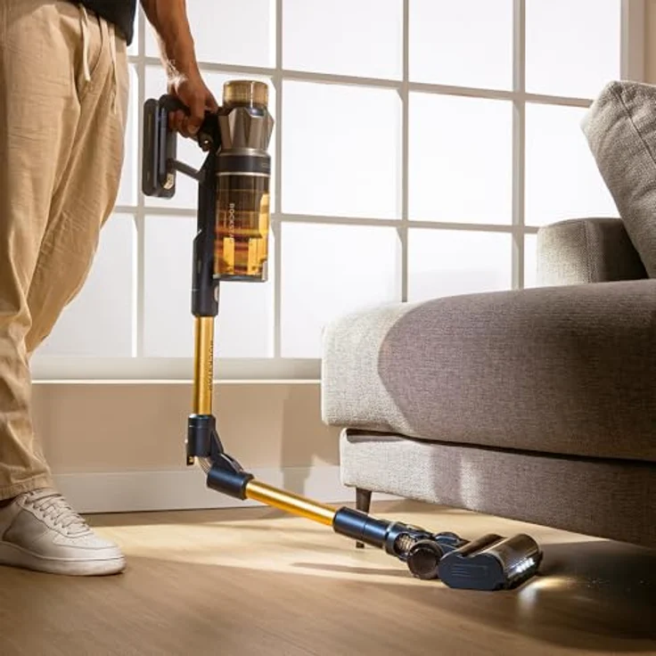 Cecotec Conga Rockstar RS90 Pet Flex, BLDC-Stielstaubsauger mit 600 W, 160 AW Saugleistung, Auto-Modus, Tierhaarbürste und flexibler Schlauch, reinigt bis zu 140 m² im Eco-Modus – Bild 9