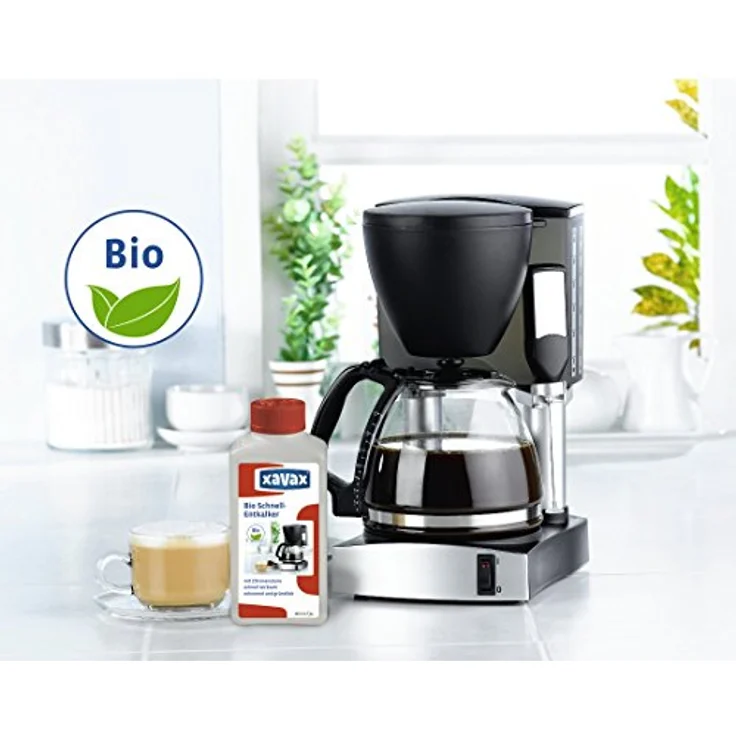 Xavax Bio Schnell-Entkalker 250 ml (auf Zitronensäure-Basis, flüssig, z.B. für Kaffeevollautomaten, Wasserkocher, Espresso-/Kaffeemaschinen, Edelstahl Oberflächen etc) Entkalkungsmittel – Bild 3