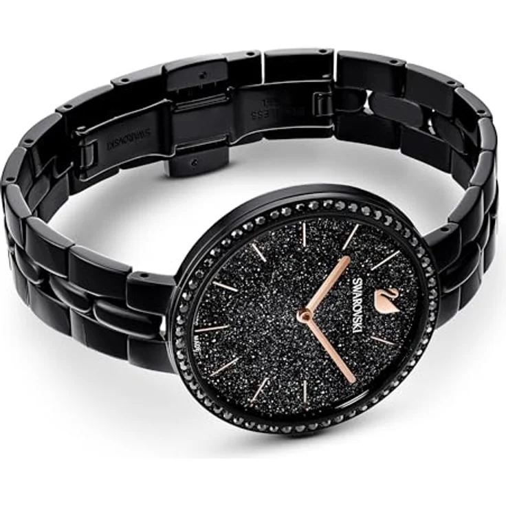 Swarovski Damen Uhr 5547646 Cosmopolitan, Metallarmband, schwarz, schwarzes PVD-Finish – Bild 3