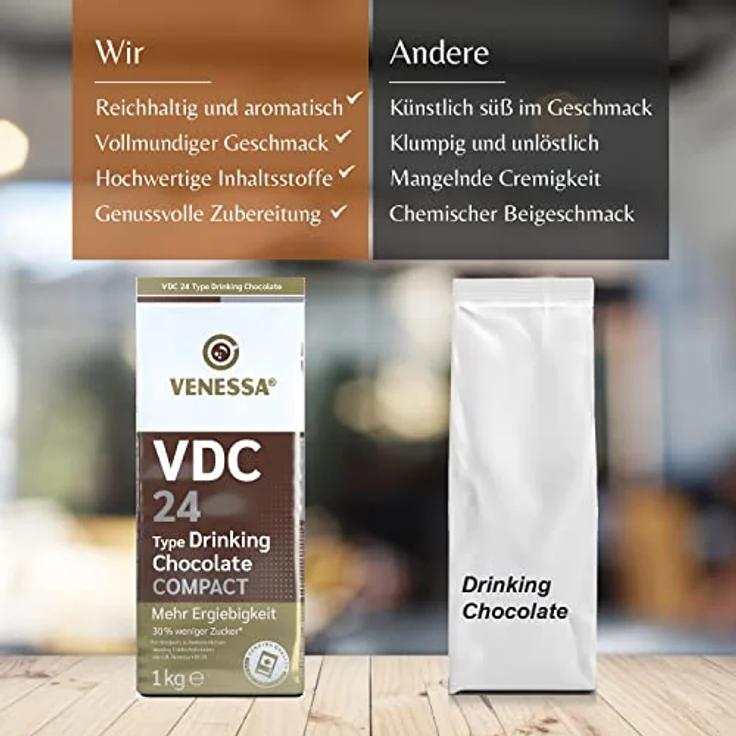 Venessa VDC 24 Trinkschokolade - 1kg – Bild 4