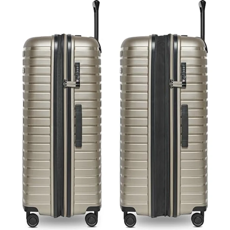 Pactastic Hartschalen Check-in Koffer | Großer XL Trolley 52 x 31 x 75 cm von 101 auf 110 Liter erweiterbar | aus hochwertigem Polypropylen | 4 Doppelrollen & TSA-Schloss (Collection 04) – Bild 2