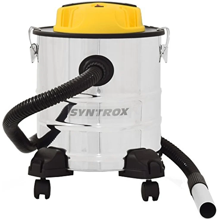 Syntrox Germany 2 in 1 Aschesauger und Staubsauger Edelstahl 20 Liter mit Motor Feinstaubsauger Aschestaubsauger Industriesauger Industriestaubsauger, 1500 Watt max. Power, Hepafiltersystem, Edelstahlbehälter – Bild 4