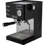 La Pavoni Casa Bar PID, Siebträgermaschine in Schwarz-Matt mit 1320 W Leistung und 15 bar Pumpendruck