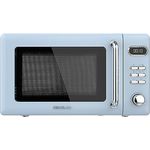 Cecotec Proclean 5110 Retro Blue Digitale Mikrowelle mit Grill, 700 W in 5 Stufen, Timer bis 60 Minuten, 8 Programme und Auftaumodus, Vintage-Design in Blau