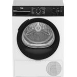 Beko BM3T39230W Wäschetrockner, 9 kg Wärmepumpentrockner mit 15 Programmen, Sensortrocknung, Aquawave Schontrommel, Säulenfähig, Weiß