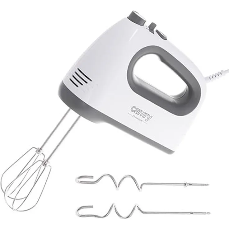 Camry CR mixer Hand mixer Grey, White, Handmixer, Grau, Weiss