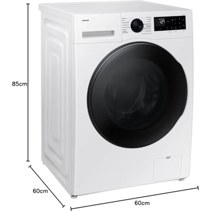 Samsung WD90DG5B15BE Waschtrockner, Freistehend, Frontlader, StayClean-Schublade, Air Wash-Technologie, Weiß D – Bild 10