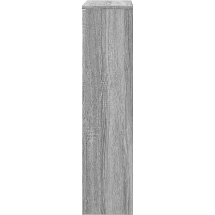 vidaXL Heizkörperverkleidung Grau Sonoma, 104x20x82 cm, Holzwerkstoff mit modernem Latten-Design und pflegeleichter Oberfläche – Bild 6