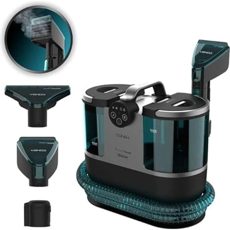 Cecotec Conga 7000 Carpet&Spot Clean Steam XXL, Polsterreiniger und Staubsauger mit 1700W, 3-in-1 Reinigung, 1600ml Wassertank, 950ml schmutziges Wasser, Aktionsradius 7m – Bild 1