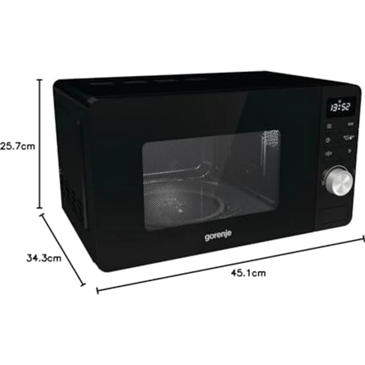 Gorenje MO20A3B Mikrowelle, Standgerät, 20 Liter Garraum, 800 Watt, schwarz – Bild 6