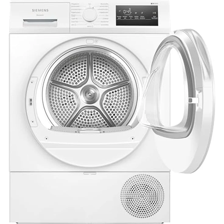 Siemens WQ43G2D0EM iQ300 Wärmepumpentrockner 8 kg, autoDry, super40, softDry, LED-Display, leise 63 dB, Energieklasse D, Weiß – Bild 11