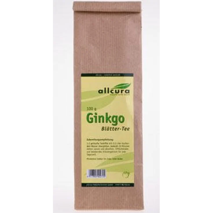 allcura Ginkgo TEE, 100 g Ginkgoblätter zur Teezubereitung – Bild 2