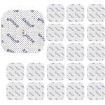 Axion Elektrodenpads TENS EMS, selbstklebende GEL Elektroden 50 x 50 mm, Sparset 20 St. mit 3.75 mm Druckknopfanschluss, kompatibel mit Compex