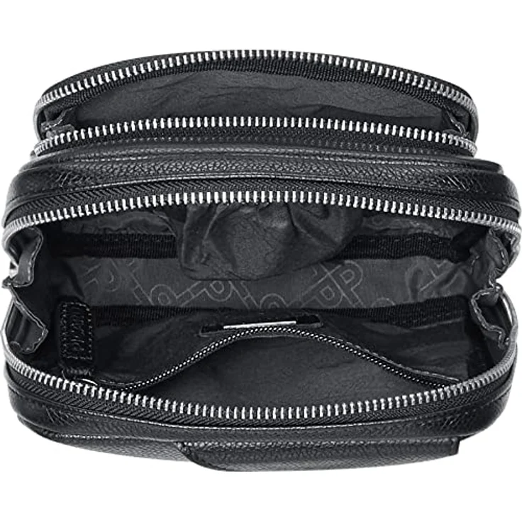 Picard Sling Bag Milano 8292, hochwertige Umhängetasche aus genarbtem Rindleder, schwarz, ideal für den Alltag – Bild 5