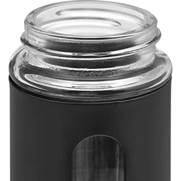 Relaxdays Gewürzstreuer Set, Pfeffermühle und Salzmühle mit Sichtfenster und Streueinsatz, Schwarz – Bild 7
