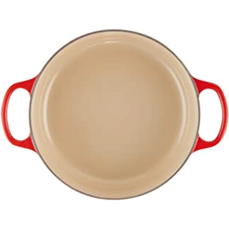 Le Creuset Gourmet-Bräter Signature 24 cm Rund Kirschrot – Bild 4