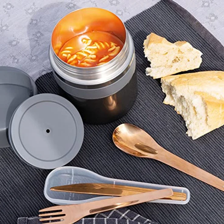 Lurch Iso-Pot, Lunchbox mit Doppelwand-Vakuum-Isolation, grau – Bild 2
