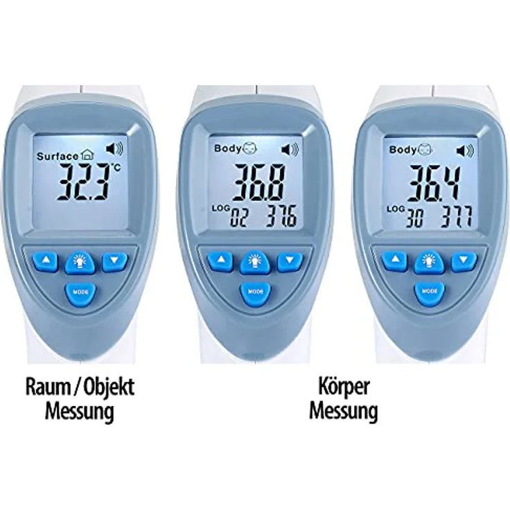newgen medicals Stirnthermometer  IRT-60 (ZX1999): Medizinisches 2in1-Infrarot-Stirn- & Oberflächen-Thermometer (Fiebermessgerät) – Bild 5