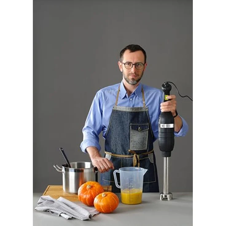 HENDI Stabmixer 500 mit variabler Geschwindigkeit und 400mm langem Stab, Kitchen Line, Schwarz, 230V/500W, 100x816mm, Edelstahl Klinge, mit Sicherheitstaste – Bild 12