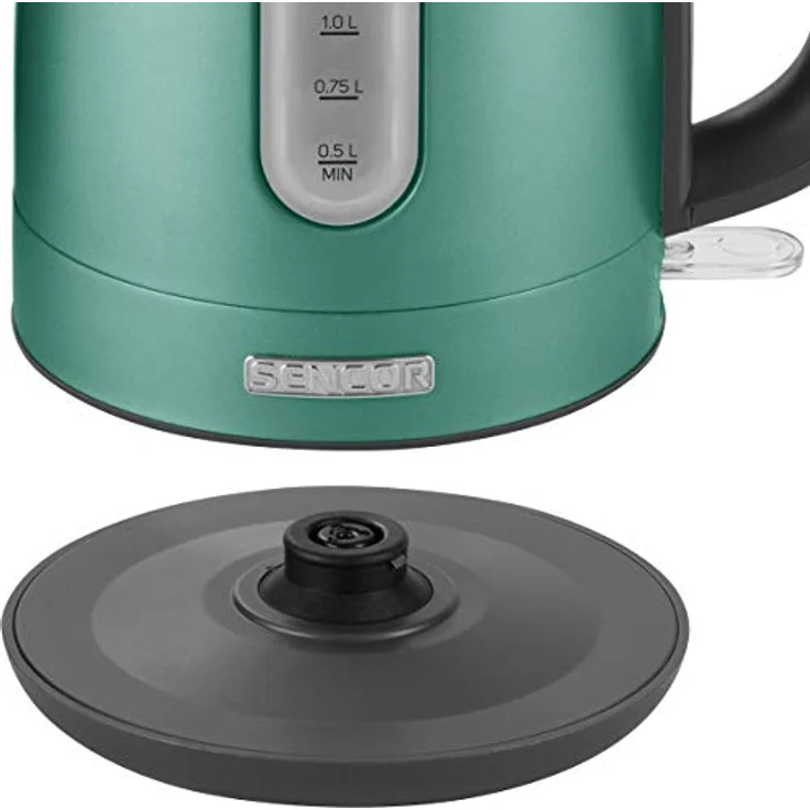 SENCOR SWK 1771GR Wasserkocher aus Edelstahl mit abnembarem Filter (2150 Watt, Volumen 1,7 L) metalic grün – Bild 5