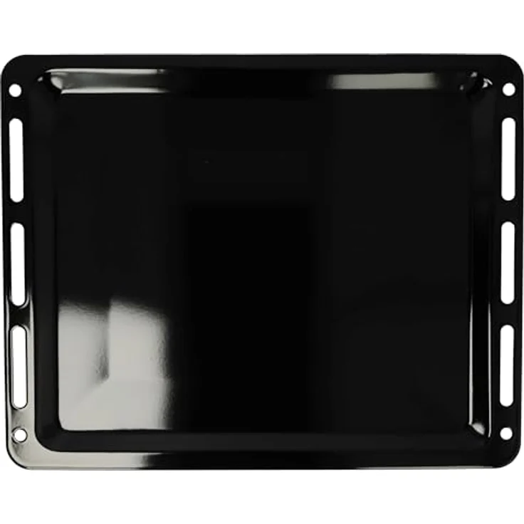 VHBW Backblech Ersatz für Bosch 1101433, 11029050, HEZ631070 - Antihaftbeschichtet, Emailliert Schwarz, 45,5 x 36,1 x 2 cm, Spülmaschinenfest – Bild 1