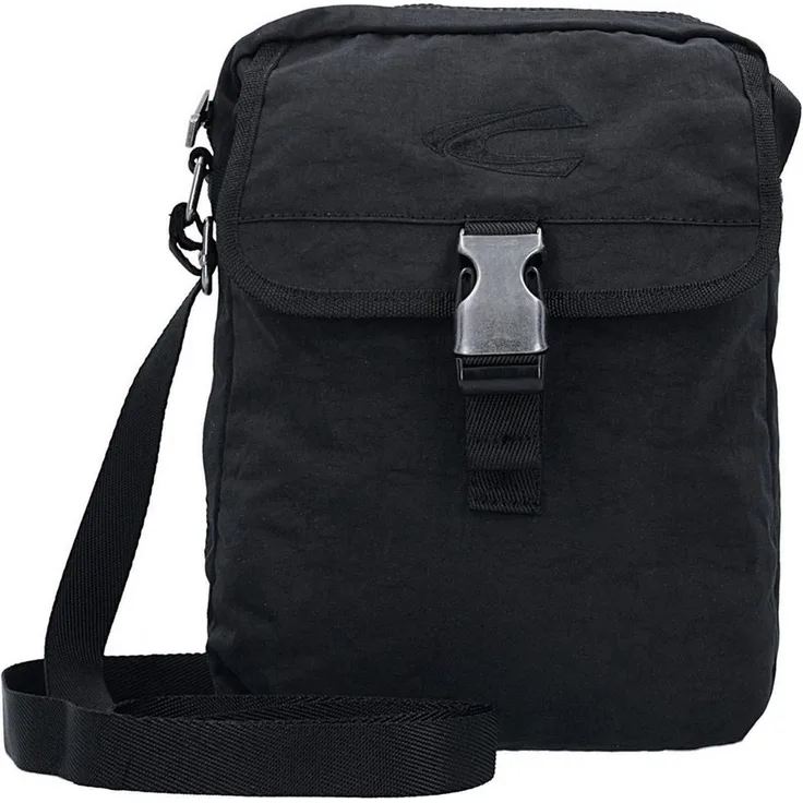 camel active Umhängetasche Journey, Nylon mit Außenfach in schwarz
