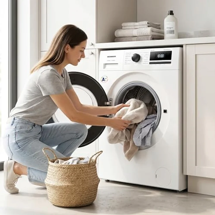 Heinner HWM-HME9014IVA10+++, Frontlader Waschmaschine mit 9 kg Kapazität, 1400 U/min, 15 Waschprogrammen und Digital Inverter-Motor – Bild 9