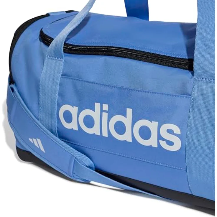adidas Performance LINEAR DUFFEL S, Sporttasche mit separatem Schuhfach und verstellbarem Schulterriemen, schwarz – Bild 6