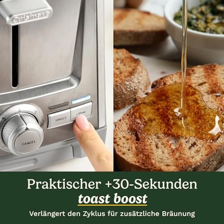 Cuisinart Core Collection 2-Scheiben-Toaster mit extra-langen Schlitzen, Bagel-Funktion, High-Lift Quickview™ und Edelstahl-Design – Bild 4