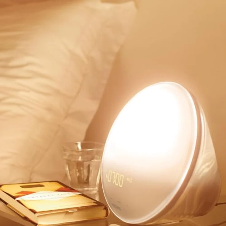 Philips Wake-up Light, Wecker HF3521/01 mit Lichttherapie und natürlichen Klängen, Dämmerungslicht – Bild 7