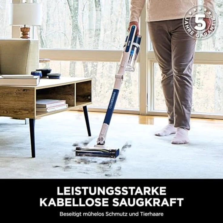 Shark Stielstaubsauger IZ380EU PowerPro, Handstaubsauger mit FloorDetect- und Anti Hair Wrap-Technologie, Navy Metallic – Bild 2