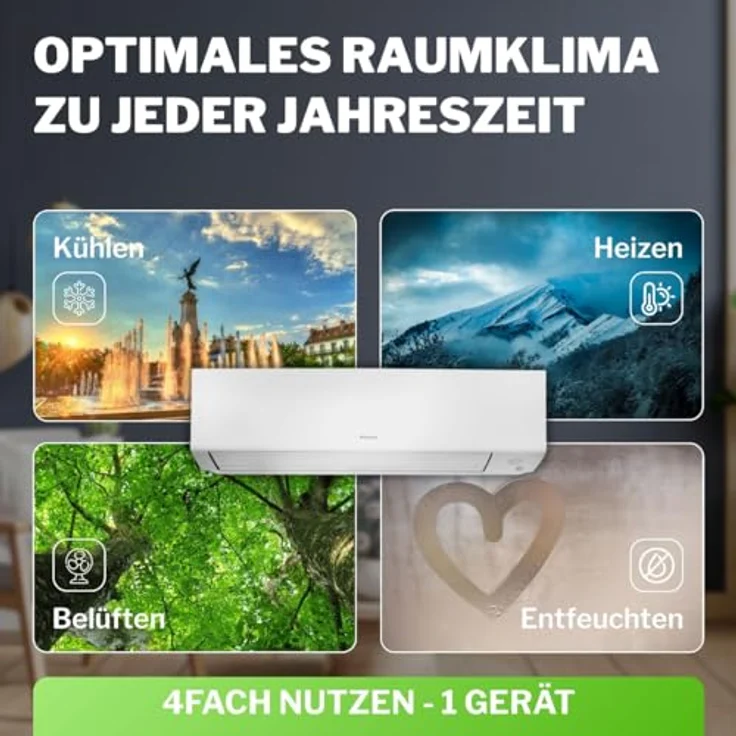 DAIKIN Perfera A FTXM35A+RXM35A Klimaanlage 3,5 kW – A+++ WiFi/App, Quick-Connect, leise, für 40 m² Räume – Bild 3