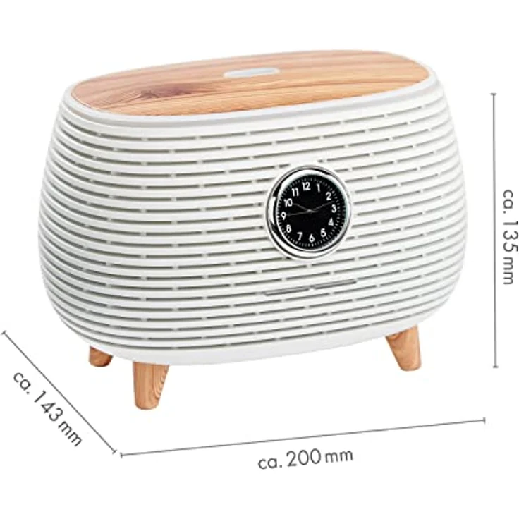 Aroma Diffuser Luftbefeuchter 400 ml, Leiser Aroma Diffuser für Ätherische Öle, Promed AL-400 CL Raumbefeuchter mit 7 LED Farben, Raumduft Ultraschall Luftbefeuchter mit Timer – Bild 2