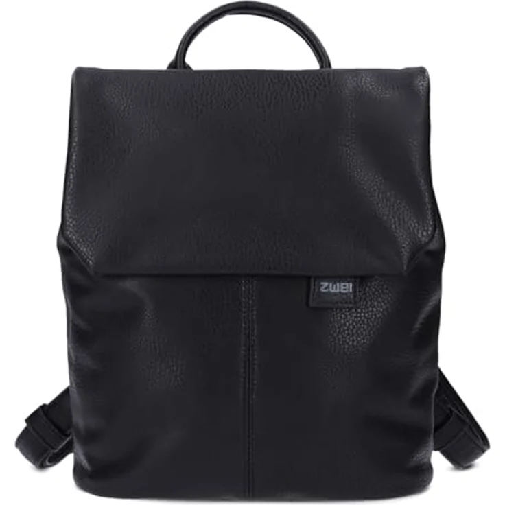 Zwei Mademoiselle.M City Rucksack 29 cm, grau, 100% Polyurethan, kompakt 24x13 cm – Bild 4