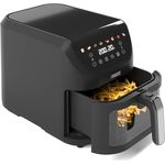 Princess 8L SlimFry Heißluftfritteuse 182258.01, fettfreie Kochtechnologie, 8 Programme, transparentes Sichtfenster, 2000 W, Schwarz