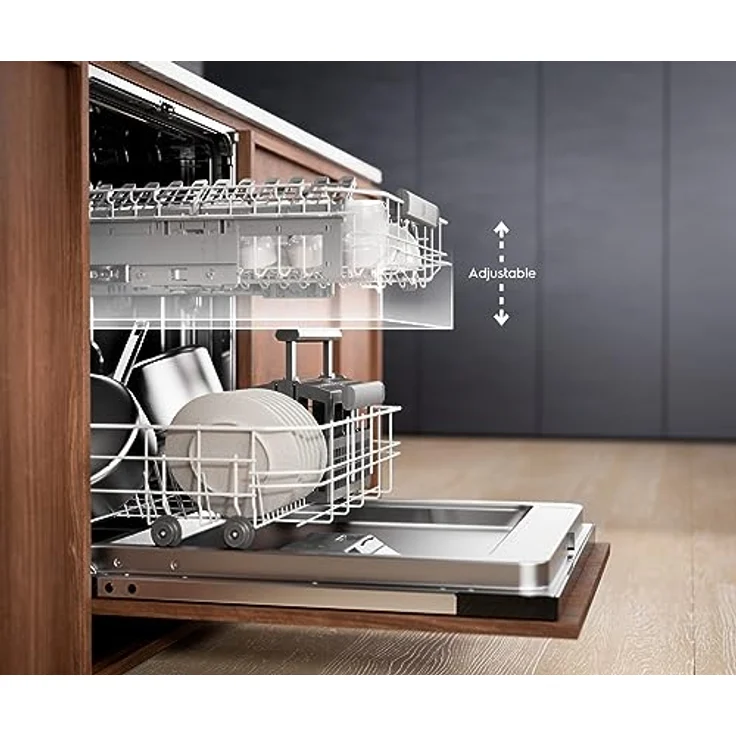 Electrolux EEA47201IX, Halb integrierter Geschirrspüler mit AirDry-Technologie, 13 Maßgedecken, Edelstahlfront, Energieklasse E – Bild 7